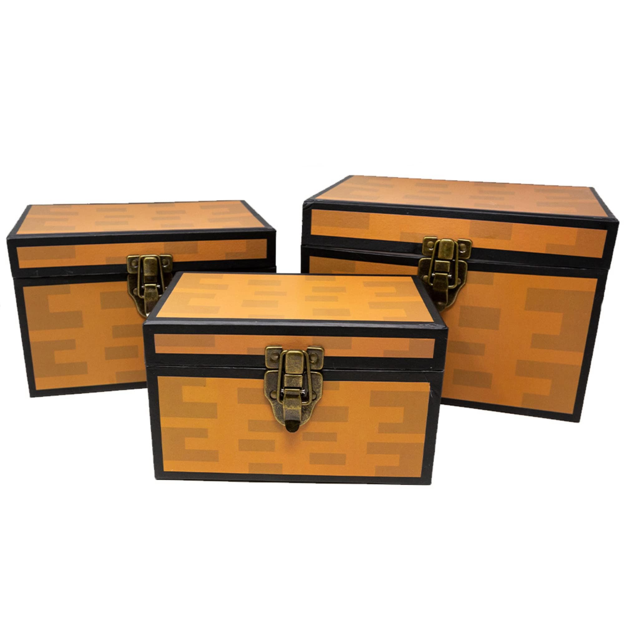 Mua Blue Orchards Pixel Treasure Chest Paperboard Boxes (Set of 3 ...