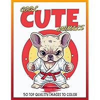CUTE ANIMAL COLORING BOOK: An Easy Animal Coloring Pages Book. Perfect for Children and Adults. Kawaii Coloring Book with Cute Animal Characters for Stress Relief. CUTE ANIMAL COLORING BOOK: An Easy Animal Coloring Pages Book. Perfect for Children and Adults. Kawaii Coloring Book with Cute Animal Characters for Stress Relief. Paperback