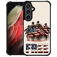 Compatible with Galaxy S24 6.2 in,Free Phone Case for Men Women Adults,Four Corners Shockproof Non-Slip Soft TPU Case for Galaxy S24