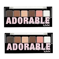 Pack of 2 NYX The Adorable 6 Shadow Palette TAS01