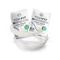 TopTherm Yogurt Starter |Performance Health Probiotic Yogurt Culture Support |DIY Homemade Plain or Greek Yogurt |Dairy Free Yogurt |Non-GMO |No Added Sugar |Works with Any Yogurt Maker - 2 Pack - Makes 2 Qts