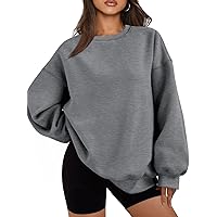 EFAN Womens Oversized Sweatshirts Hoodies Fleece Crew Neck Pullover Sweaters Casual Comfy Fall Fashion Outfits Clothes 2024