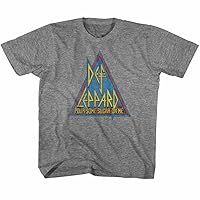 Def Leppard 1980's Heavy Metal Band Primary Triangle Toddler Little Boys T-Shirt