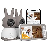 ieGeek 2K Baby Monitor with 2 Cameras, 5