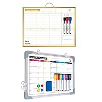 Weekly Dry Erase Board for Wall, ARCOBIS 12
