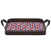 British Flag Pattern Convenient Tray Serving Trays with Handle 13.5
