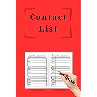 Contact List: Name, Phone, Email, Address, Notes