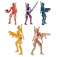 MORESEC 13 Action Figure, 3D Printed Multi-Jointe Movable,Full Articulation for Stop Motion Animation, 13 Articulated Robot Dummy Action Figures Hand Painted Figure for Action Figures Game Lovers #A