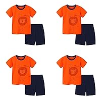 Toddler Cotton Sweatshirt T Shirt Short Sleeve Shorts Two Piece Set Casual Outing For 2 To 7 Years Boys Winter