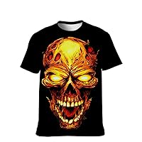 Gift Cool-Funny Skull-Hip-Hop Style-Tshirt Shirt Retro T-Shirt Tees-Adult Tshirt Comic-Teeshirt Tshirtn Athletic
