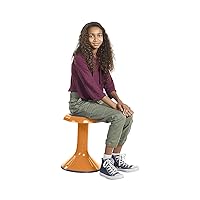 ECR4Kids ACE Active Core Engagement Wobble Stool, 18-Inch Seat Height, Flexible Seating, Orange