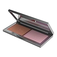 Mirabella Beauty Blush Duo, Beloved/Darling (Warm Red Brown/Matte Pink Mauve) - Mineral Pressed Powder for Cheeks - Professional, Compact & Easy-to-Apply Facial Makeup, Paraben & Talc-Free