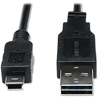 Tripp Lite Universal Reversible USB 2.0 Hi-Speed Cable (Reversible A M to 5Pin Mini-B M, 6-ft.(UR030-006)
