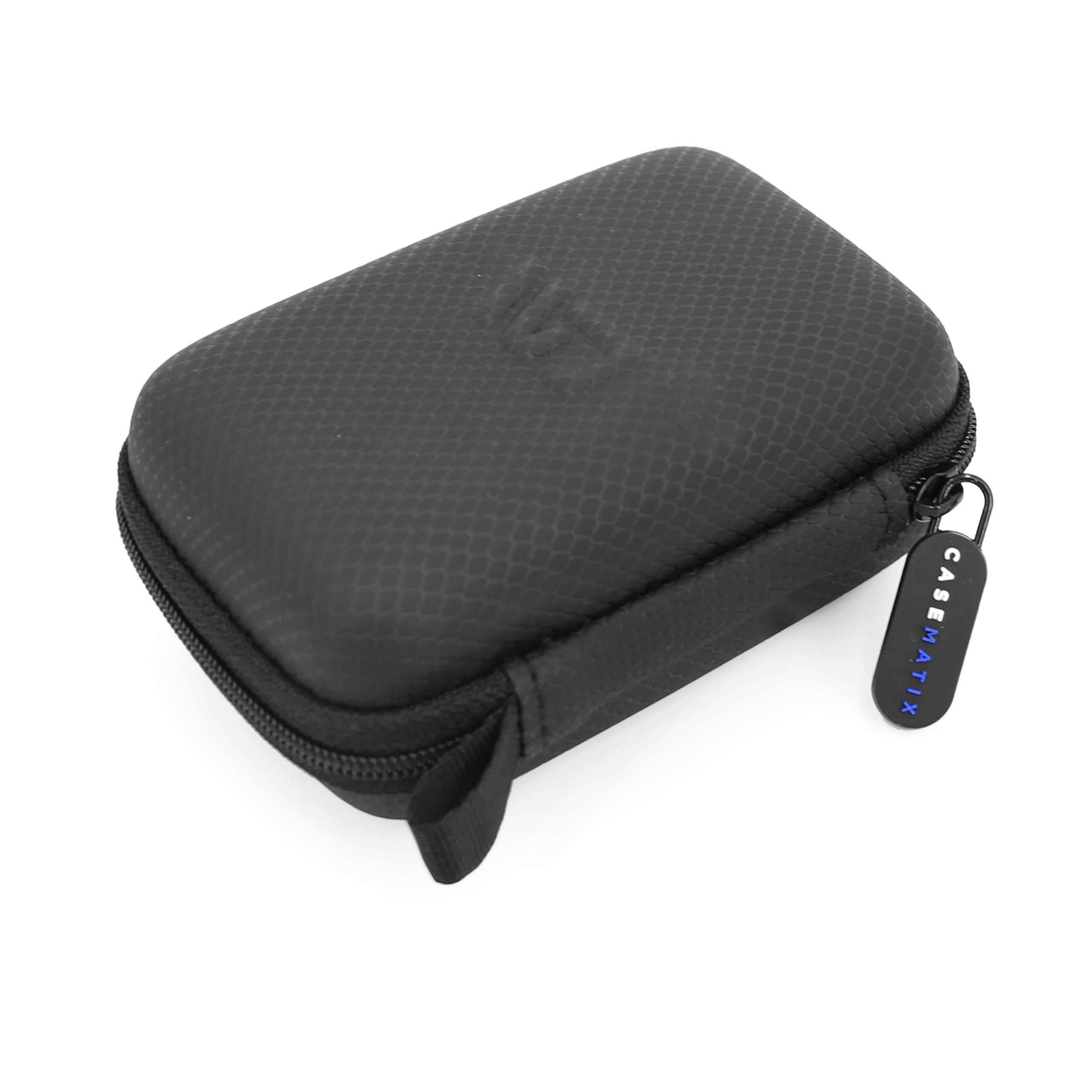 CASEMATIX Travel Case for Contact Lenses Fits 12 Daily Disposable Contacts in a Compact Dual-sided Storage Case with Clip On Carabiner - Includes Contact Lens Case Only