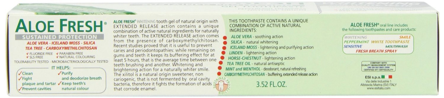 (10 Pack) - ESI - Aloe Fresh Whitening Toothpast | 100ml | 10 Pack Bundle