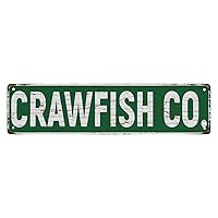 Street Sign Metal Tin Signs Crawfish Company The Unique Wall Decoration Of The Vintage Diner Metal Tin Sign Shop Cafe Restaurant 4X16 Inches
