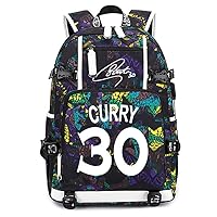 Basketball Player Curry Luminous Backpack Travel Backpack Fans Bag for Men Women (Style 5)