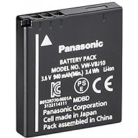 Panasonic VW-VBJ10 (VW-VBJ10PP1K) Rechargeable Lithium-Ion 940 mAh Battery Pack for Compatible Panasonic Camcorders,black