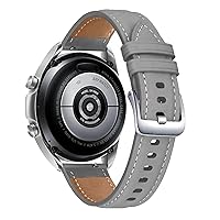 Watchband For Samsung Galaxy Watch4 40 44mm Original 20mm Genuine Leather Strap Wristband Sport Bracelet Watch 4 Classic 42 46mm (Color : Gray, Size : 20mm Universal)