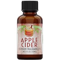 Good Essential – Professional Apple Cider Fragrance Oil 30ml for Diffuser, Candles, Soaps, Lotions, Perfume 1 fl oz