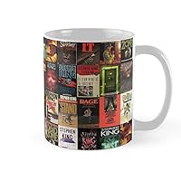 Stephen King Book Cover Collage Coffee Mug 11oz & 15oz Ceramic Tea Cups