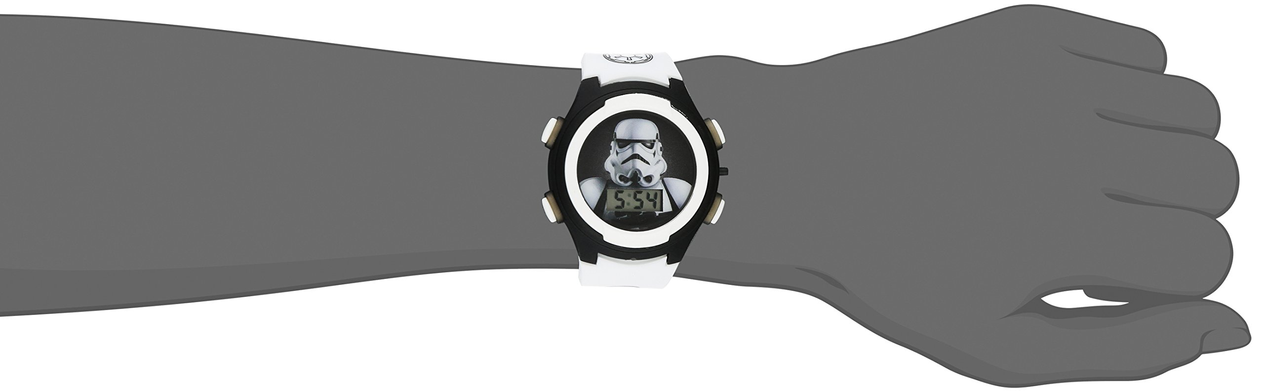 Accutime Star Wars Kids' STM3488 Digital Display Analog Quartz White Watch