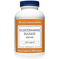 Glucosamine Sulfate 500MG, Supports Joint Health, Natural Amino Sugar (240 Capsules)