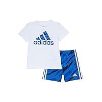 adidas baby-boys 2 Piece Tiger Camo Short Set