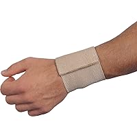 Wrist Support Wrap- Elastic Support with Loop- Wrist Brace for Carpal Tunnel, Arthritis, Tendonitis, Exercise, Weight Lifting, Calisthenics and More- One Size