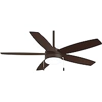 MINKA-AIRE F673L-ORB Airetor 52 Inch Ceiling Fan with Integrated 16W LED Light in Oil Rubbed Bronze Finish