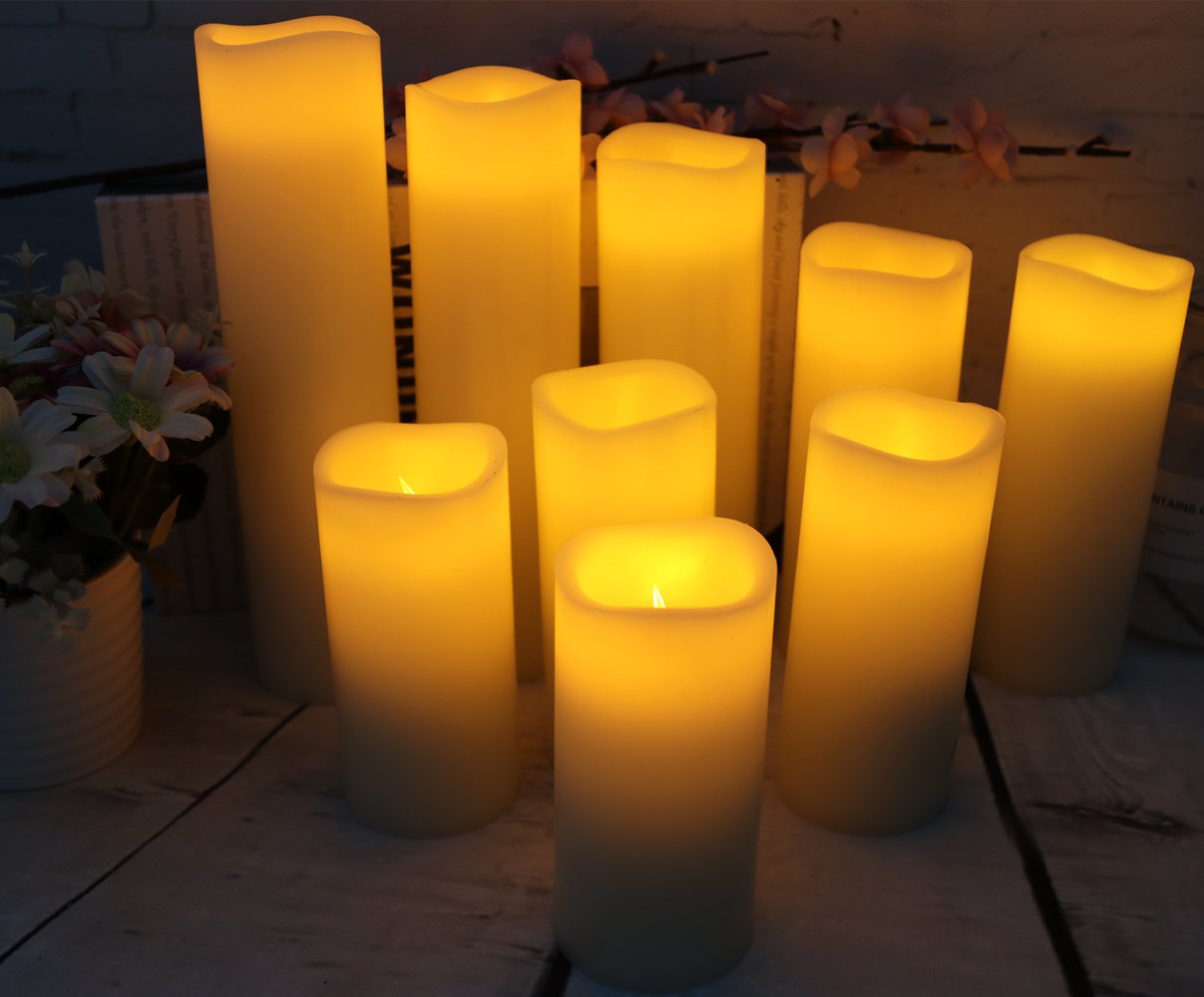 Vinkor Flameless Candles Battery Operated Candles 4