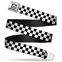 Buckle-Down Men's Seatbelt Belt Checkered Mpf-w20304
