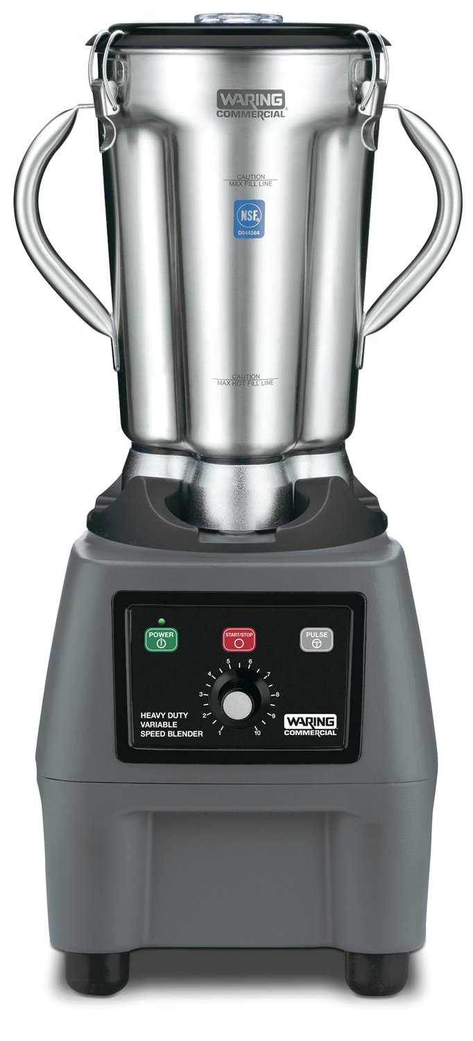 Waring Commercial CB15V Ultra Heavy Duty 3.75 HP Blender, Electric Touchpad Controls with Variable Speed, Stainless Steel 1 Gallon Container, 120V,...