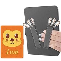 martshell case for Kindle Paperwhite with 2pcs Hand Straps, Suitable for Small Hand Person/Wake for All-New Amazon Kindle Paperwhite and Tiny Palm People (Lion)