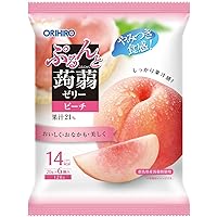 Orihiro Puru Do and Konnyaku Jelly Series (Peach), 6 pc, 1 Bag