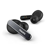 PHILIPS T5506 True Wireless Headphones with Noise Canceling Pro (ANC PRO) and Up to 32hrs Playtime with Wireless Charging Case, Black