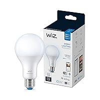 WiZ 100W Eq. (14.5W) A21 Daylight LED Smart Bulb - Pack of 1 - E26- Indoor - Connects to Your Existing Wi-Fi - Control with Voice or App + Activate with Motion - Matter Compatible