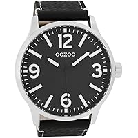 Oozoo XL Watch with Leather Strap Special Item Outlet