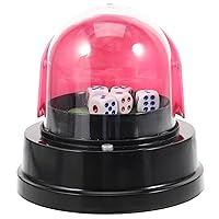 ERINGOGO Electric Dic Gu Guessing Dice Game Tool Pub Dice Roller Cup Shaker Lucky Dice Ktv Table Dices Dice Cup with Dices Automatic Dice Roller Cup Dice Shakers Electronic Plastic Game Cup