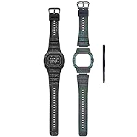 Casio DW-H5600 Series Wristwatch, Black/Gray (Limited Model/Box Set with Replacement Parts, Classic