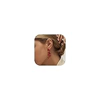 Adramata Drop Earrings for Women Wedding Bridal Crystal Teardrop Earrings Bling Gemstone Rhinestone Earring Statement Colorful Gold Dangle Earrings