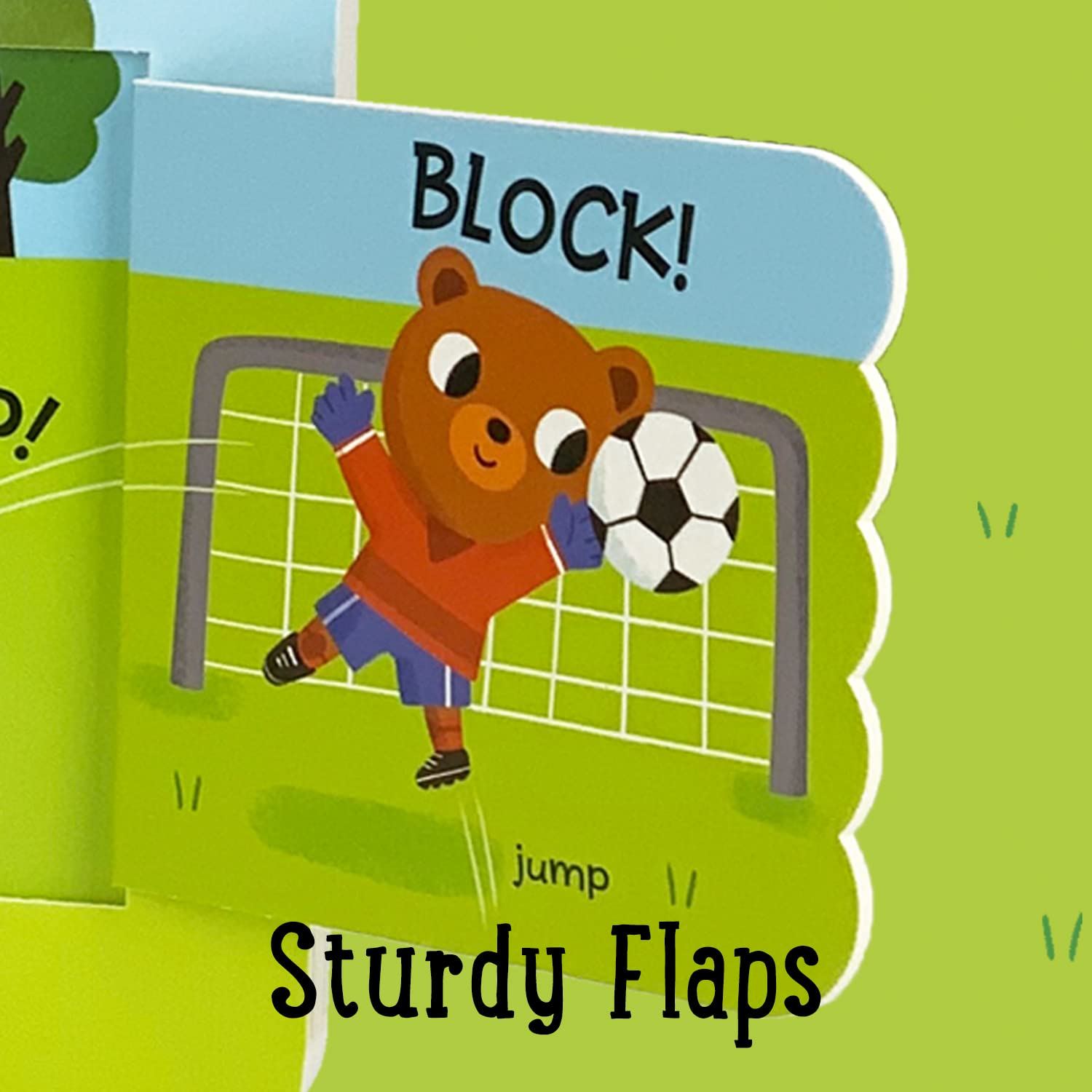 Let's Play Soccer! A Lift-a-Flap Board Book for Babies and Toddlers, Ages 1-4 (Children's Interactive Chunky Lift-A-Flap Board Book)