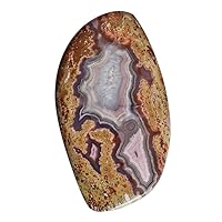 Natural Purple Passion Agate Size 67x37x5.5 MM Pendant Jewellery Making Gemstone This Crystal is Thought to have Calming and Soothing Vibrations