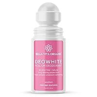 Bella Vita Organic Deo White Deodorant For Women 75 Ml Roll On Natural Under Arm Skin Whitening & Lightening For Girls, Ladies, Aluminium Free