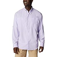 Men's Big & Tall Tamiami II Long Sleeve Shirt, Soft Violet, 5X B&T