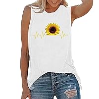 Womens Cami Tank Vests Butterfly Floral Vest Tops for Women Sleeveless Crewneck Summer Fall Vests 2024