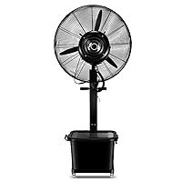 Fans,Stand Fan for Bedroom Quiet, Adjustable Height Oscillating Outdoor Pedestal Fan/81Cm