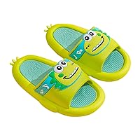 Dinosaur Children Slippers Cute Cartoon Beach Slippers For Kids Non Slip Boys Girls Summer Shoes For 2T To with Toddler