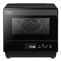 Panasonic HomeChef 7-in-1 Compact Oven with Convection Bake, Airfryer, Steam, Slow Cook, Ferment, 1200 watts, .7 cu ft with Easy Clean Interior - NU-SC180B (Black) (Renewed)