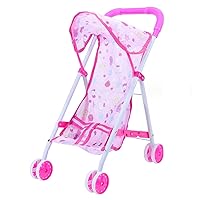 Baby Doll Sculper Strollers, 9.8x15.8x17.7 inches Play Play Baby Stroller Toy Corridor with Solid Steel Stroller for Dolls 1